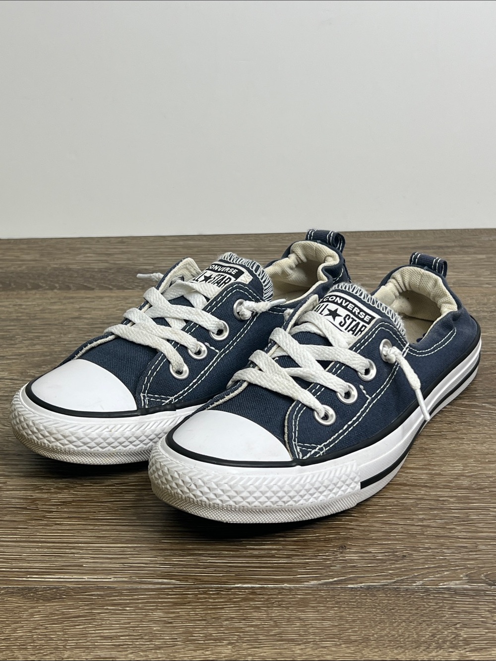 Converse Chuck Taylor All Star Shoreline Slip-On Sneakers Navy Blue Women’s 6